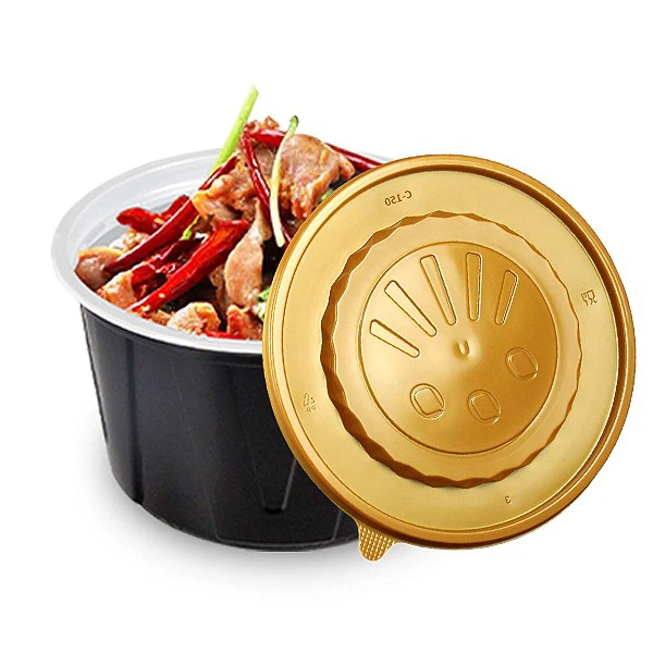 Corrugated Disposable Lunch Box With High Lid