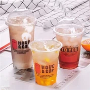 Tek Kullanımlık Şeffaf Soya Sütü Bardağı Soğuk İçecek Bardağı